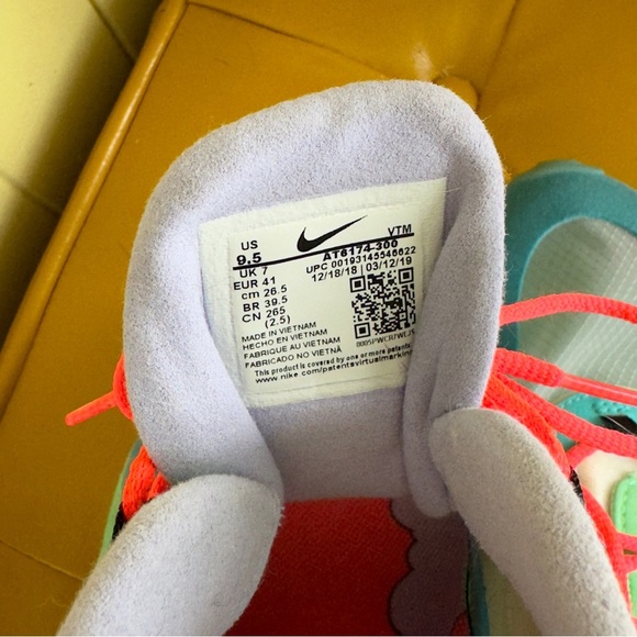 Nike 2019 Air Max 270 React 'Electro Green Lagoon' - Picture 10 of 10